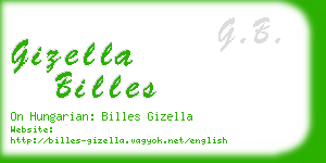 gizella billes business card